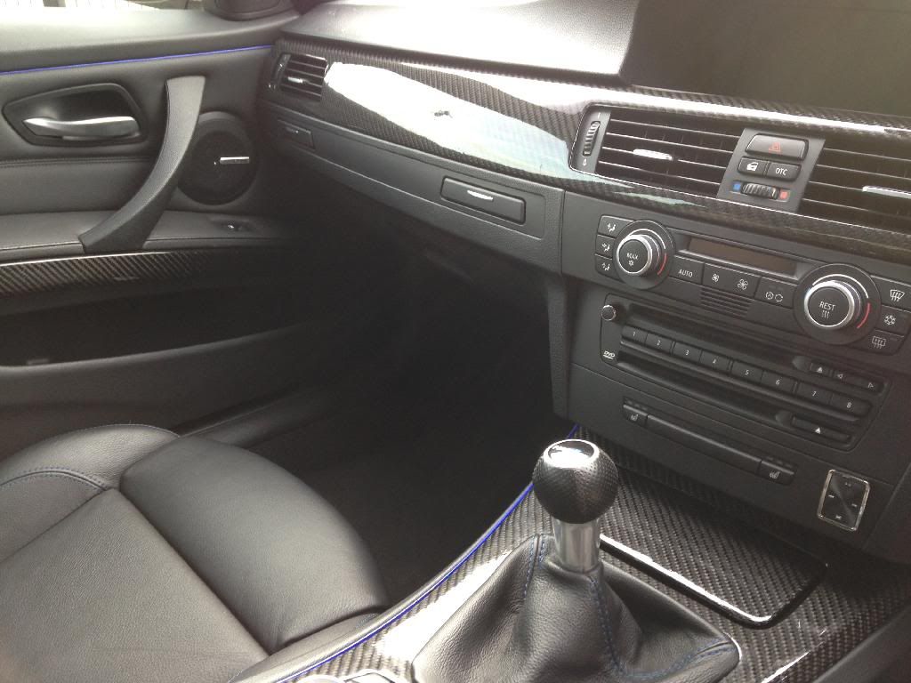 BMW E90 E91 REAL CARBON FIBRE BLACK Interior Trim Set